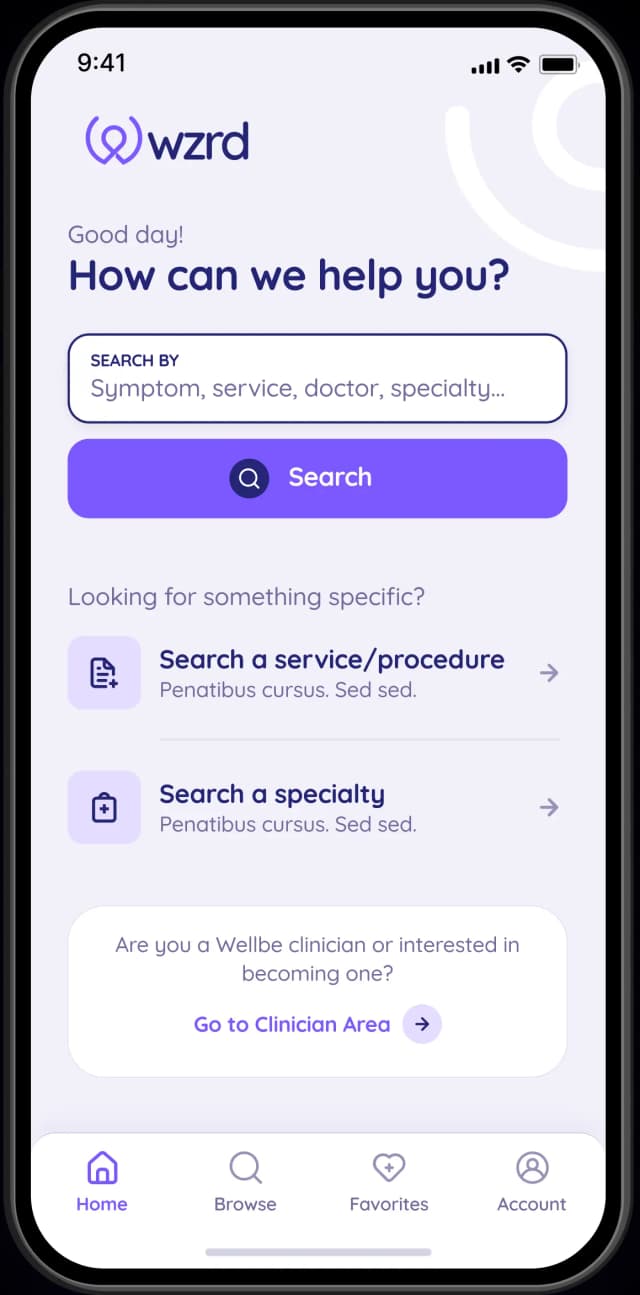 clinician app